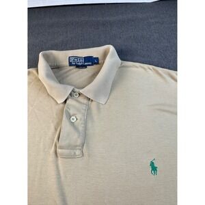 Polo by Ralph Lauren Men's Classic Fit Short Sleeve‎ Polo Shirt Green Logo L